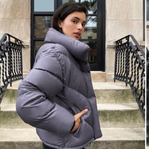 Aritzia Wilfred the Cloud Purple Puffer. Size S. - Picture 2 of 3